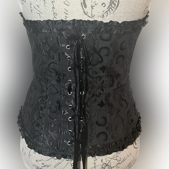 Renaissance Lace Up Boned Corset EUC - Picture 3 of 4
